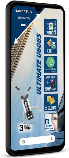 Energizer Energy U608S Dual SIM (2GB/32GB) Black