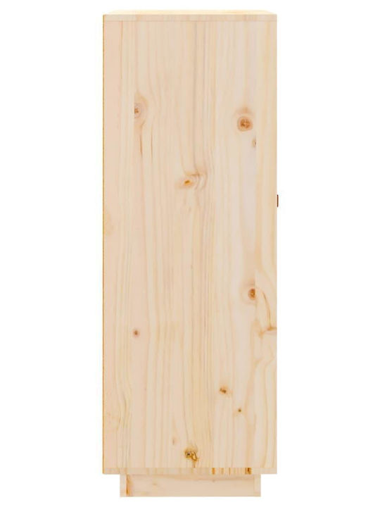 vidaXL Επιτοίχια Μπουκαλοθήκη Ξύλινη Καφέ 45x34x100εκ.