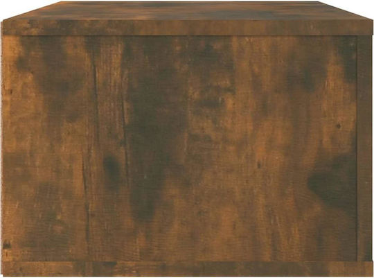 Wall Living Room Cabinet Made of Particle Board Smoked Oak 80x36x25cm