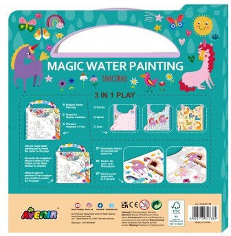 Avenir Ζωγραφική Magic Water Unicorn για Παιδιά 3+ Ετών