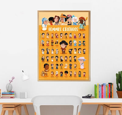 Poppik Aufkleber Discovery Posters, Famous Women für Kinder 7++ Jahre