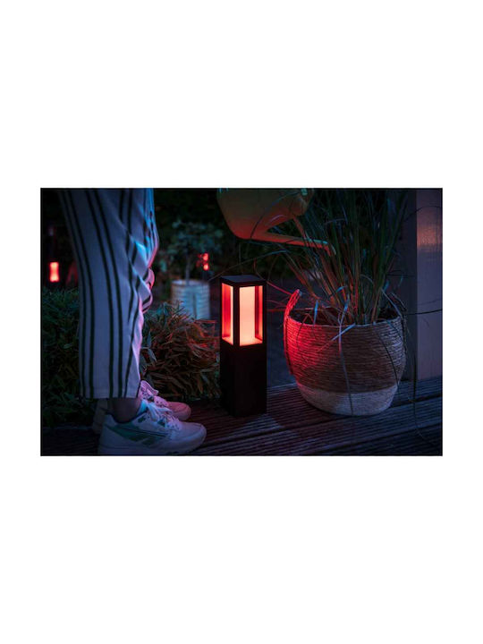 Philips Waca Φωτιστικό Κολωνάκι LED Εξωτερικού Χώρου 8W RGBW IP44 Μαύρο