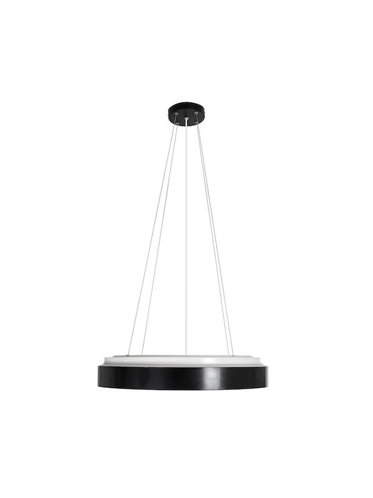 GloboStar Barchetta Deckenleuchte 48cm Schwarz mit Integrierter LED und Fernbedienung
