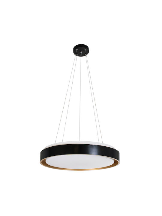 GloboStar Barchetta Deckenleuchte 48cm Schwarz mit Integrierter LED und Fernbedienung