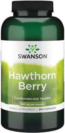 Swanson Hawthorn Berry 565mg Special Food Supplement 250 Capsules