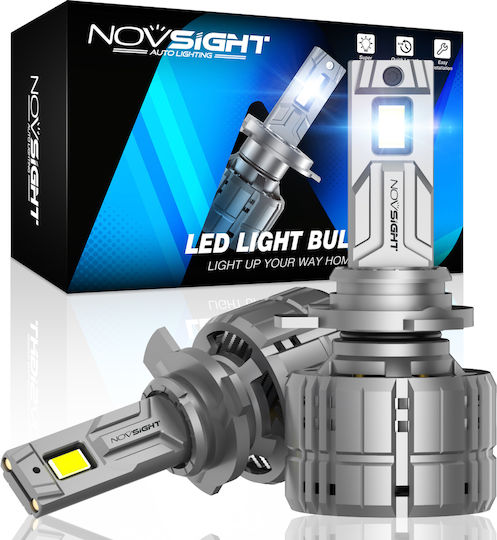NovSight Car HIR2-9012 Light Bulb LED 6500K Cold White 12V 100W 2pcs