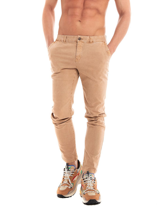 Scotch & Soda Men's Trousers Chino Elastic Brown