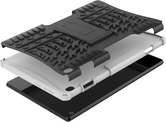 Back Cover Textură Anvelopă Durabilă Albă (Lenovo Tab M10 10,1")