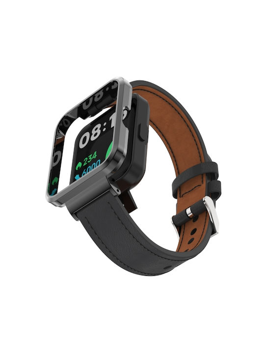 Armband Leder Schwarz (Mi Watch Lite) EDA003502501D
