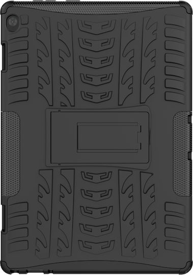 Back Cover Textură Anvelopă Durabilă Neagră (Lenovo Tab M10 10,1")