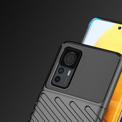 Hurtel Thunder Back Cover Σιλικόνης Ανθεκτική Μαύρο (Xiaomi 12T / 12T Pro)