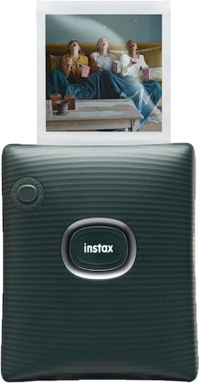 Fujifilm Instax Square Link Zink Photo Printer with Bluetooth Midnight Green