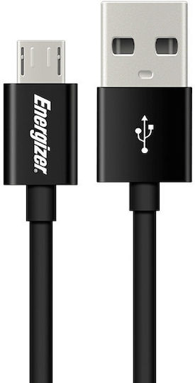 Energizer Încărcător Auto Cu Mufă De Brichetă 17W 3.4A Încărcare Rapidă Cu 2 Porturi USB-A și Cablu Micro-USB Culoare Neagră