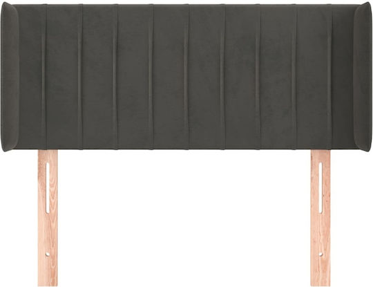 vidaXL Fabric Bed Headboard Dark Gray 103x88cm
