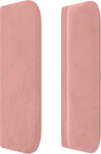 vidaXL Fabric Pink Bed Headboard 103x88cm