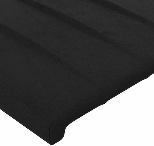 vidaXL Fabric Bed Headboard Black 103x88cm