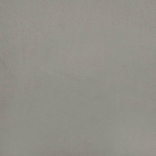 Pat King Size Tapițat cu Material Gri Deschis Potrivit pentru Saltea 180x200cm
