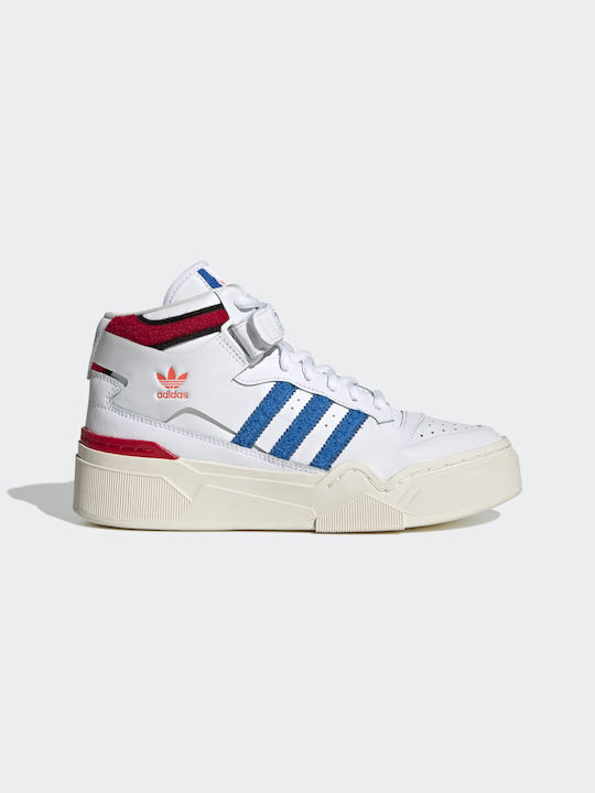 Forum Bonega Flatforms Sneakers Cloud White / Bright Royal / Better Scarlet