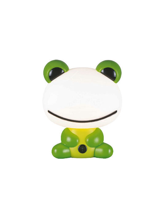 Aca Kids Decorative Lamp Frog Green 20x17x25εκ.