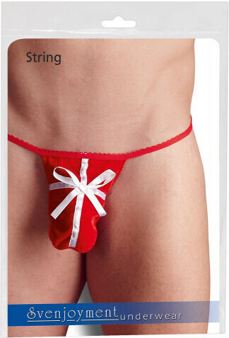 Svenjoyment Underwear String with Satin Bow Red 21803163151