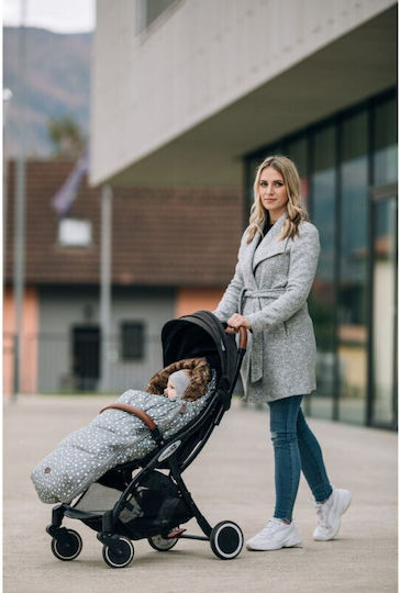 FreeOn Dots Universal Kinderwagen-Fußsack Wasserdicht Gray 100x55εκ.