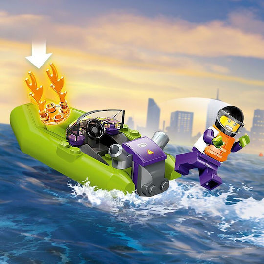 LEGO City Fire Rescue Boat για 5+ Ετών