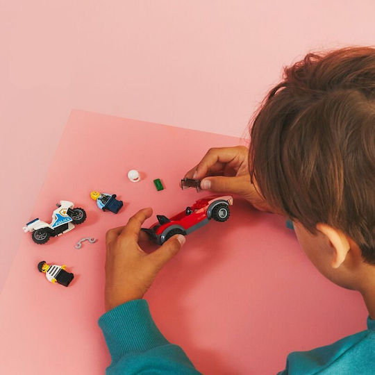 LEGO City Police Bike Car Chase για 5+ Ετών 59τμχ