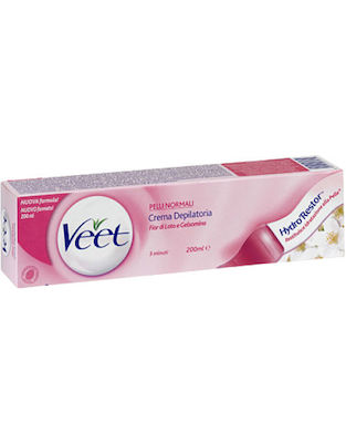 Veet Hair Removal Body Cream Lotus Suitable for Normal Skin with Γάλα Λωτού & Γιασεμί 200ml