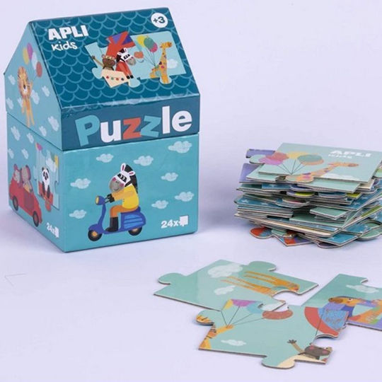 Kinderpuzzle Safari House für 3+ Jahre alt+ Jahre 24pcs Apli Kids