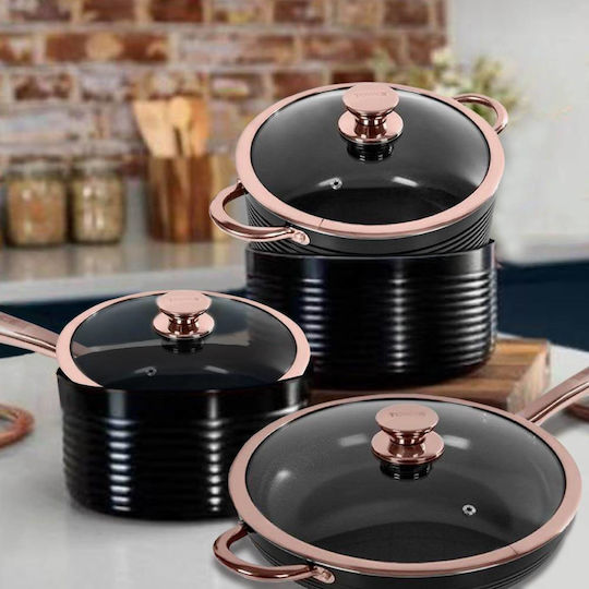 TnS Exclusive Saute Pan from Aluminum with Lid with Non-Stick Coating 26cm