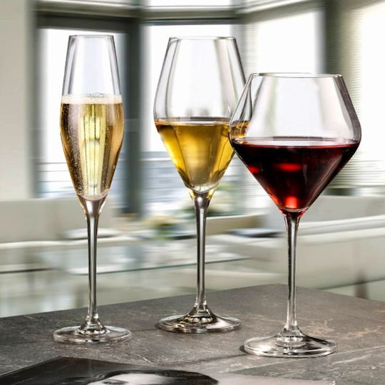 Bohemia Loxia Set Glasses for Red Wine Crystal Goblet 400ml 6 Pieces