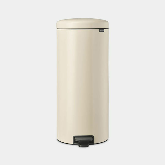 Brabantia New Icon Κάδος Απορριμμάτων Μεταλλικός με Πεντάλ Steel Matt 30lt