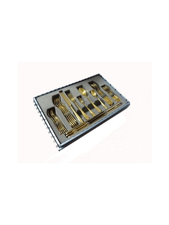 Dinox Nis Cutlery Set Gold 60pcs