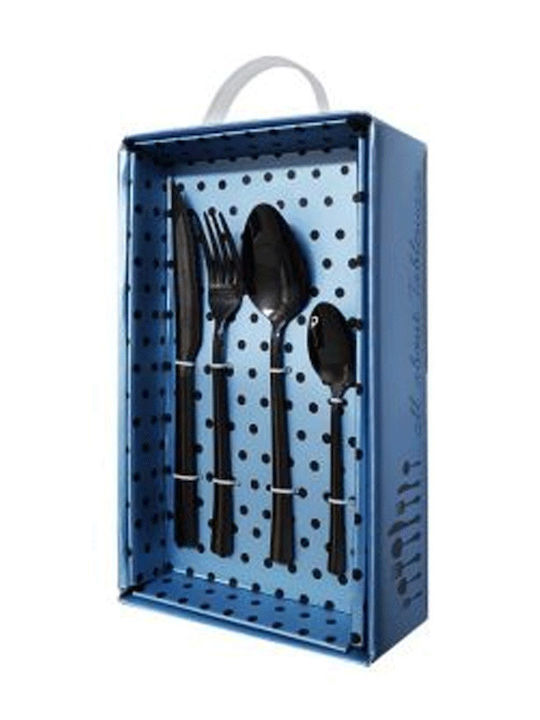 Dinox Porto Cutlery Set Black 30pcs