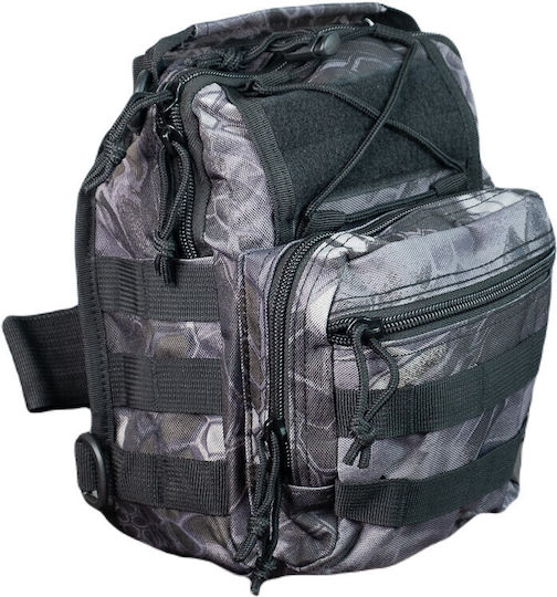 Mijo One Strap Στρατιωτικό Σακίδιο Πλάτης Black Python 10lt