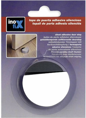 Door Stopper Adhesive Metallic Νίκελ 1pcs