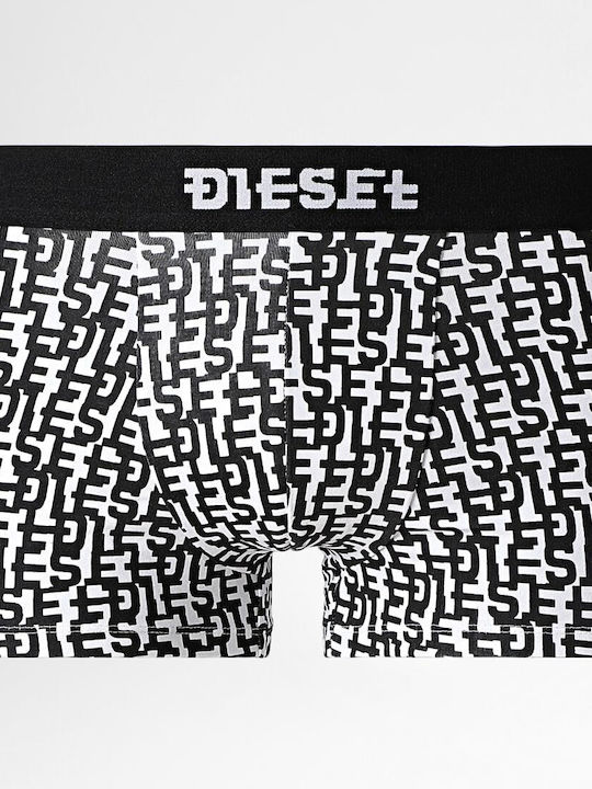 Umbx-Damien Men's Boxers Black / White with Patterns 3Pack