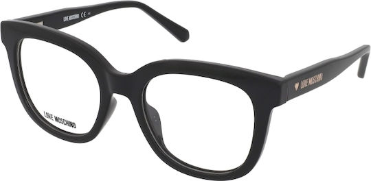 Moschino Plastic Eyeglass Frame Black MOL605/TN 807