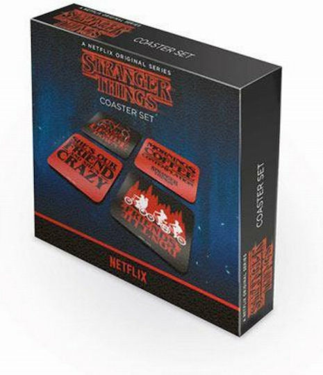 Pyramid International Stranger Things Σουβέρ Πλαστικό Πολύχρωμο 4τμχ Pyramid International Stranger Things Σουβέρ Πλαστικό Πολύχρωμο 4τμχ
