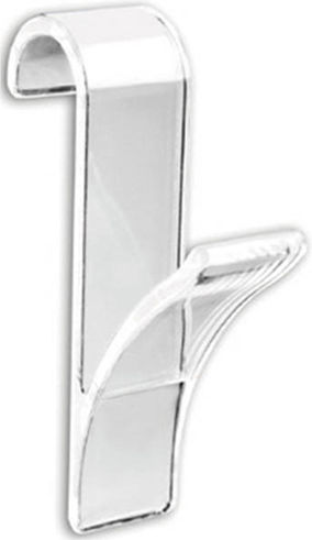 Wenko Single Slot Plastic Door Hook 7x10.5x10.5cm 2 Pieces