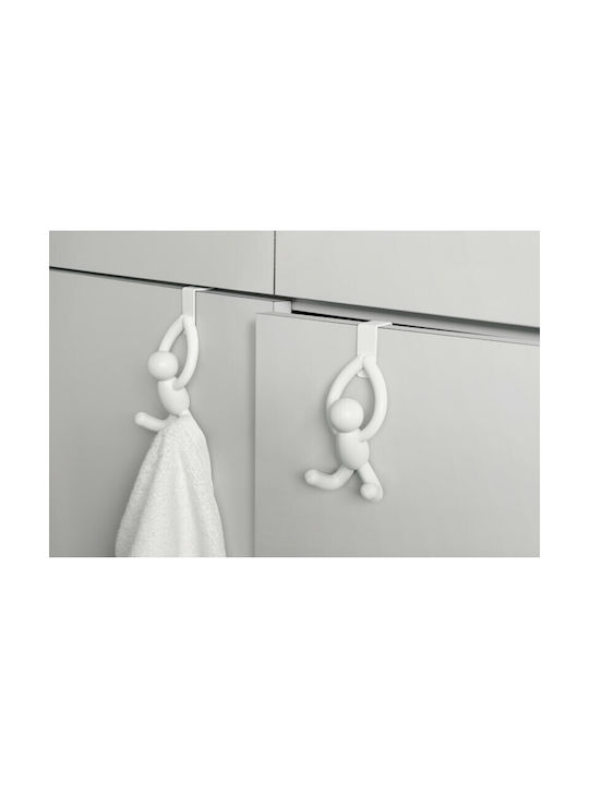 Umbra Door Hook Buddy 2 Slots Plastic 6.2x7.4x12.9cm 2 Pieces
