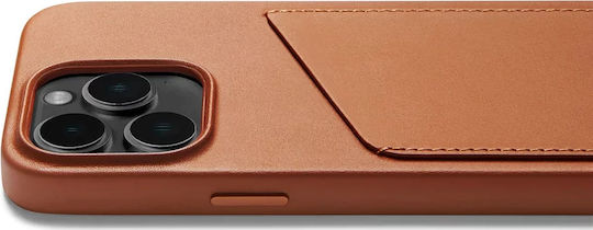 Mujjo Leather Wallet Leather 1mm Tan (iPhone 14 Pro)