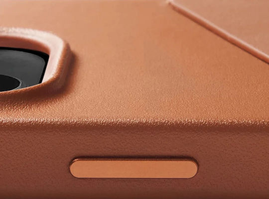 Mujjo Leather Wallet Leather 1mm Tan (iPhone 14 Pro)