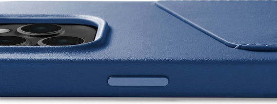 Mujjo Full Leather Wallet Δερμάτινο 1mm Monaco Blue (iPhone 14 Pro)