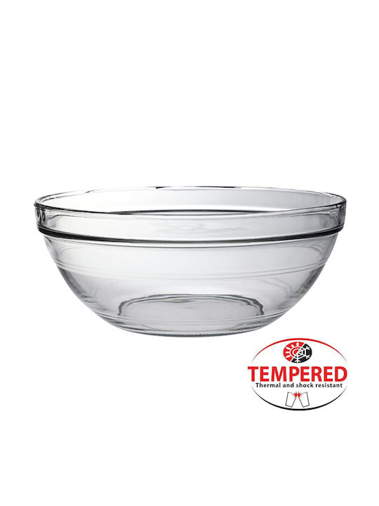 Homestyle Lys Glass Salad Bowl Transparent 31x31x12.3cm