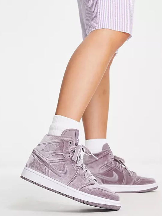 Air  1 Retro Mid SE Damen Stiefel Purple Smoke / White