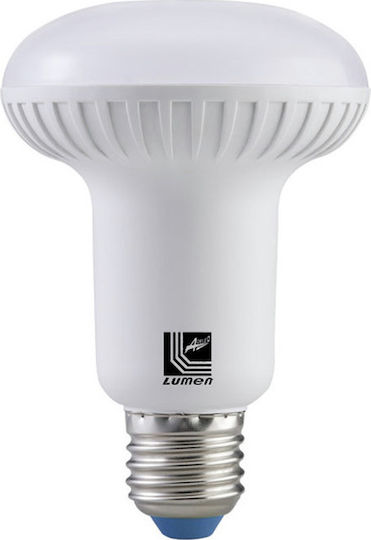 Adeleq Bec LED 8W 115mm pentru Soclu E27 și Formă R80 Alb cald 700lm