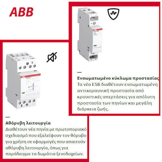 Abb Релета На Релса Захранване 16A Двуполюсно С Търговия На Автомобилни Крушки 12V