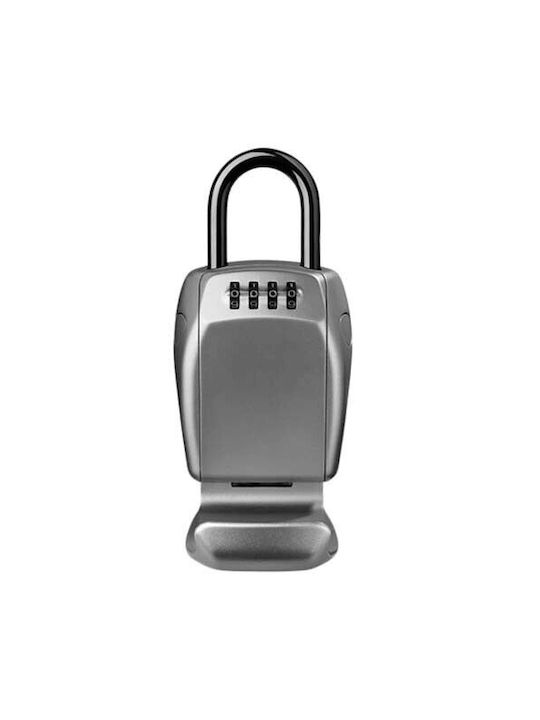 Master Lock Wall-Mounted Combination Key Holder Metallic With Combination Dial 18.8x10.5x4.6cm