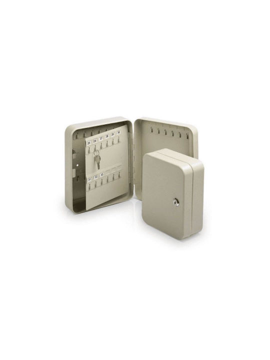 FFG Wall Key Holder Metallic 93 positions 93 positions with Lock 30x8x24cm